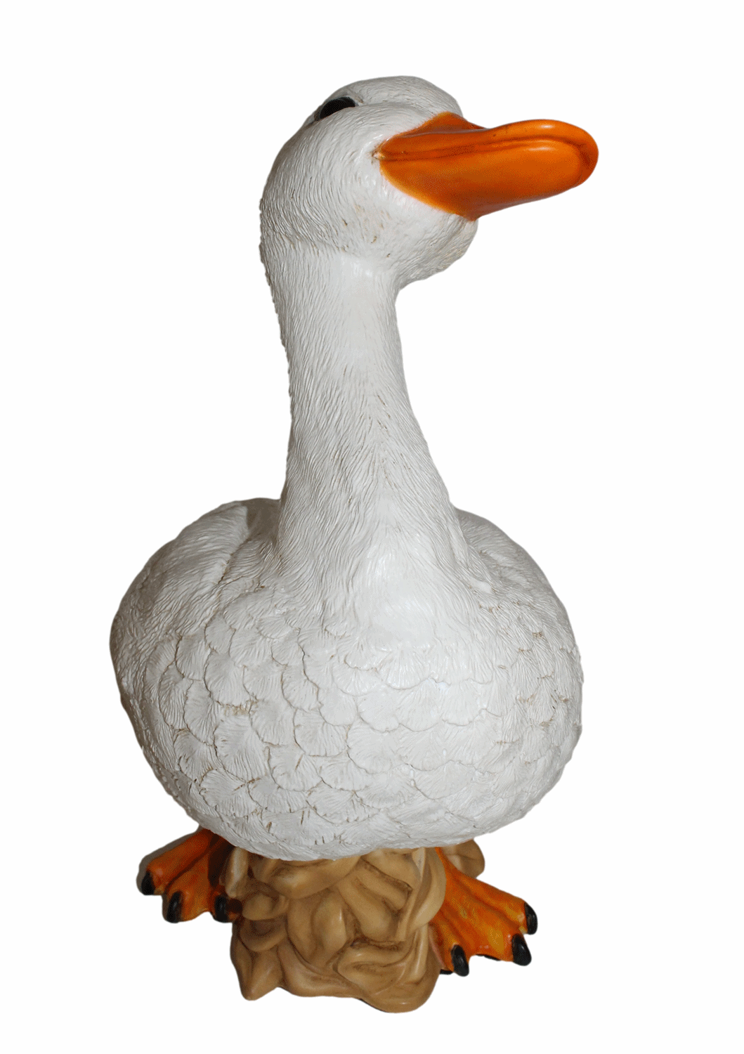 Deko Figur Gans Tierfigur weiße Gänsefigur Gänsemutter Vogel Kollektion Castagna aus Resin H 37 cm