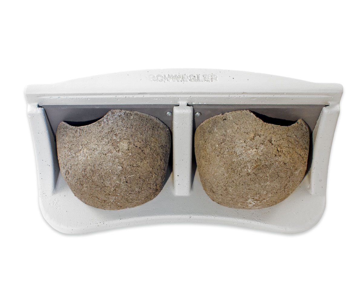 Naturschutzprodukt Mehlschwalben-Fassadennest Typ 11 mit 2 Nestern grau