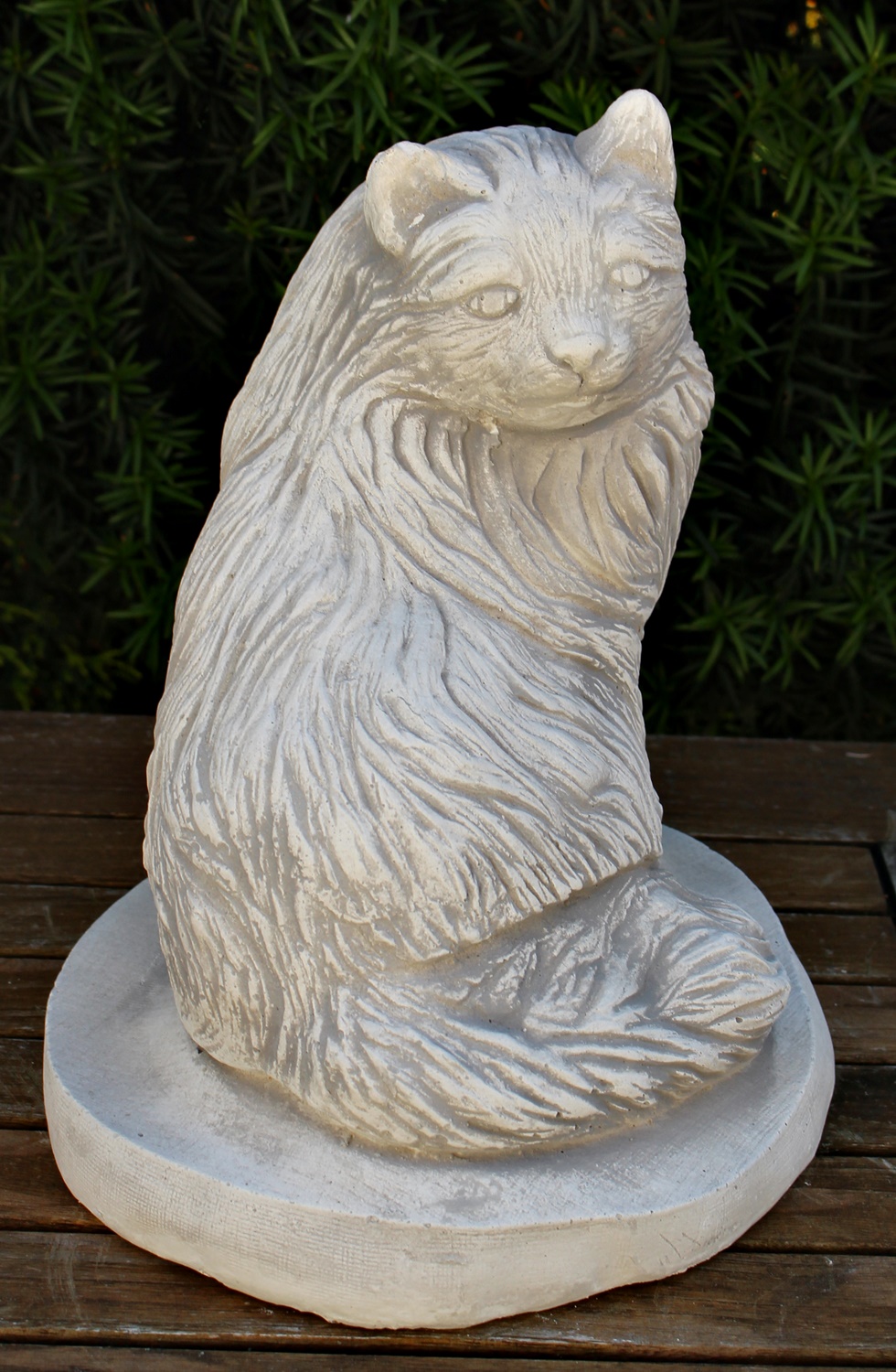 Beton Figur Katze H 27 cm Dekofigur und Gartenfigur