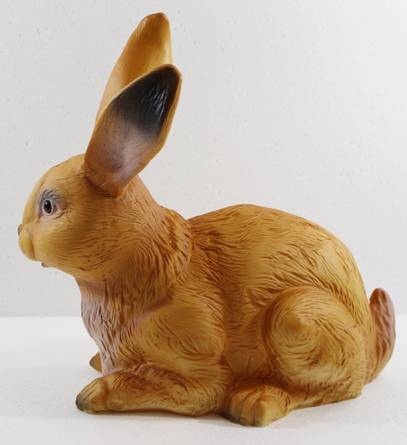 Deko Garten Figur Dekofigur Gartenfigur Tierfigur Hase sitzend aus Kunststoff Höhe 25 cm