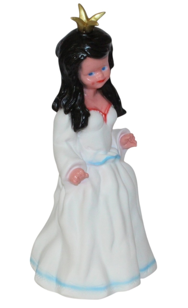 Deko Figur Schneewittchen stehend H 42 cm Märchenfigur Gartenfigur aus Kunststoff