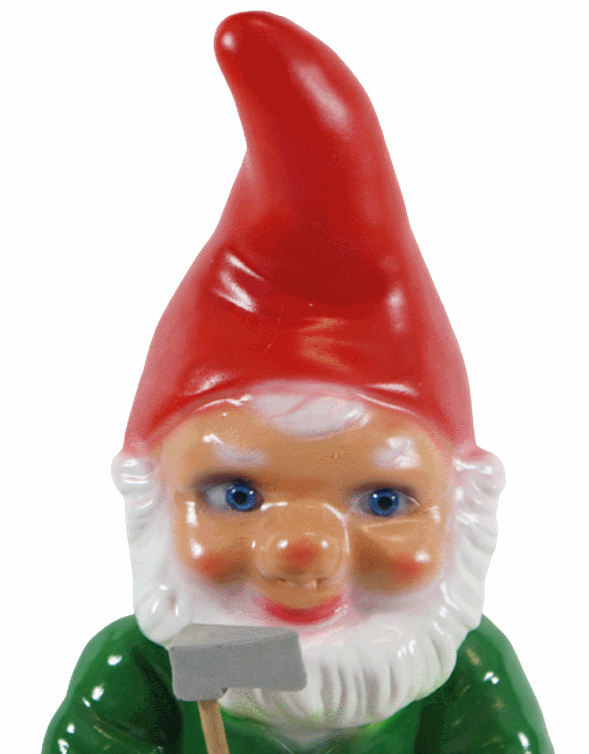 Gartenzwerg Deko Garten Figur Zwerg Holzhacker stehend mit Axt in Hand aus Kunststoff H 33 cm