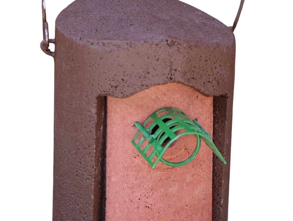 Naturschutzprodukt Nisthöhle Typ 1B Flugloch 26 mm in braun mit Räuberschutz