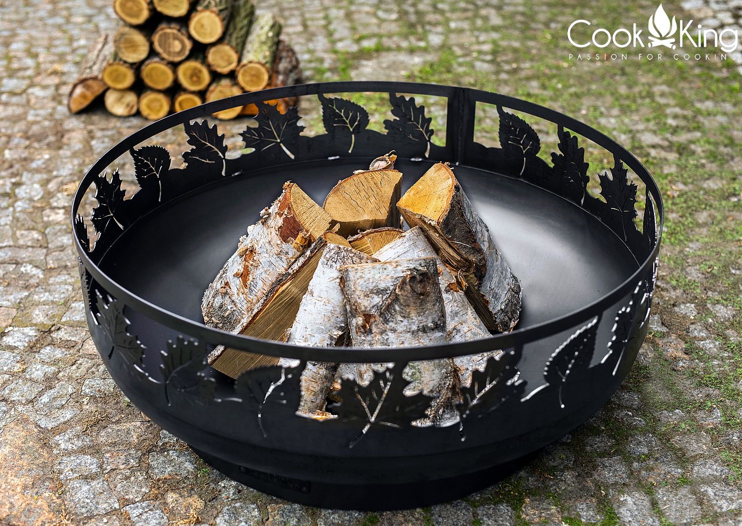 Feuerschale "Toronto" Ø 80 cm Feuerstelle für Garten aus Stahl Feuerkorb als Wärmequelle oder Grill