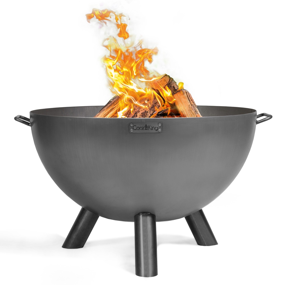 Feuerschale Premium KONGO D 85 cm tiefe Grillschale Feuerstelle für Garten Terrasse aus Naturstahl