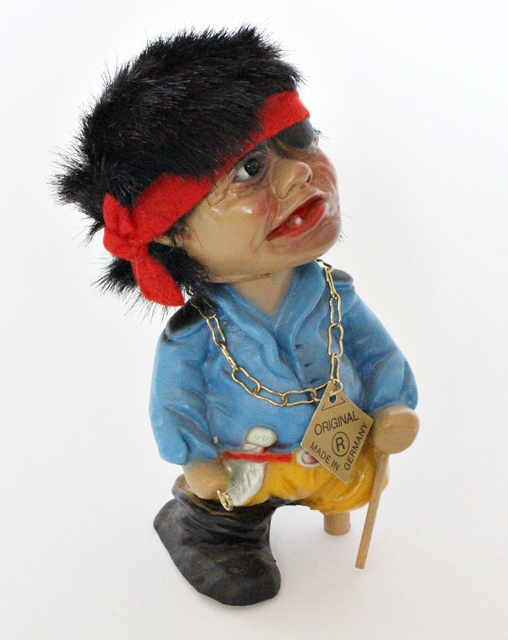 Souvenir Wackel Figur Pirat klein H 15 cm Wackelfigur Original mit Wackelkopf