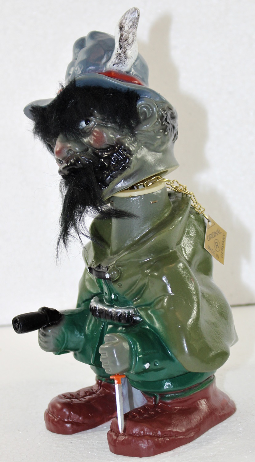 Souvenir Wackel Figur Räuber groß H 22 cm Wackelfigur Original mit Wackelkopf