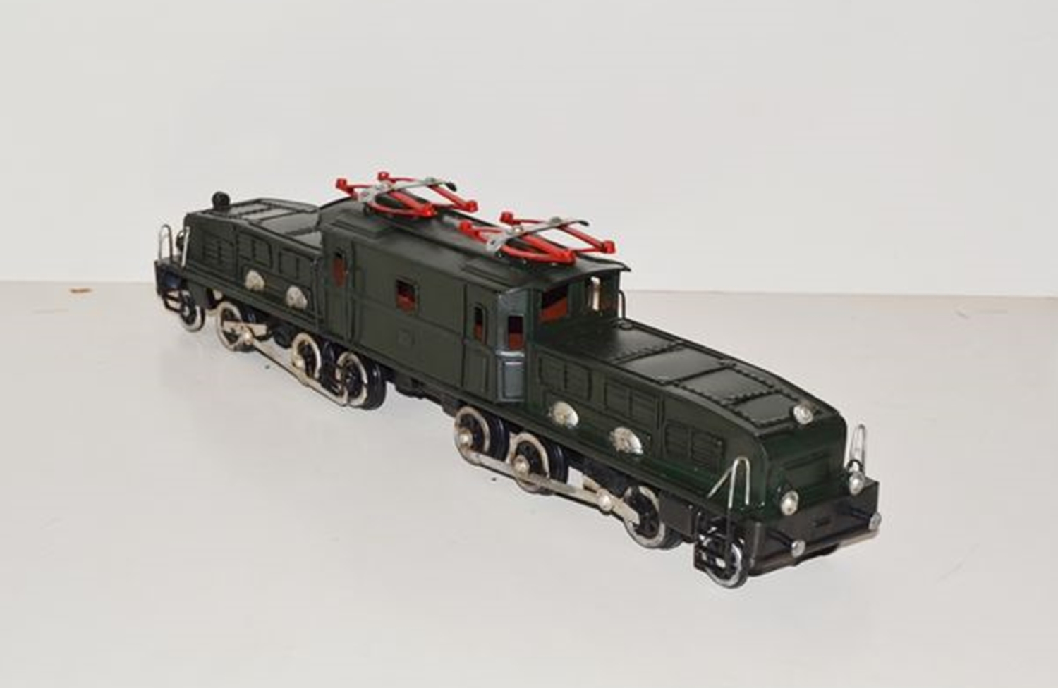 Blechmodell Nostalgie schweizer Güterzuglokomotive „Krokodil“ Lokomotive Oldtimer Modell Länge 52 cm