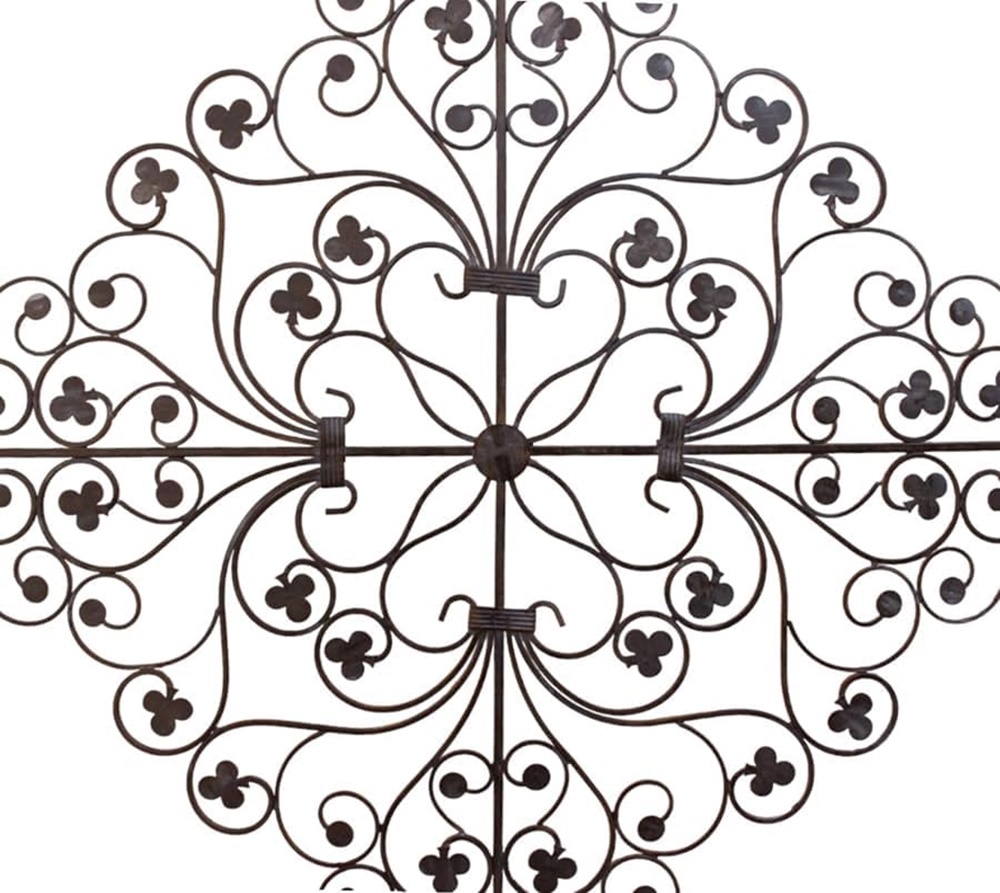 Wanddekoration aus Metall Ornament Länge 67 cm Wanddeko Wandbild Metallbild