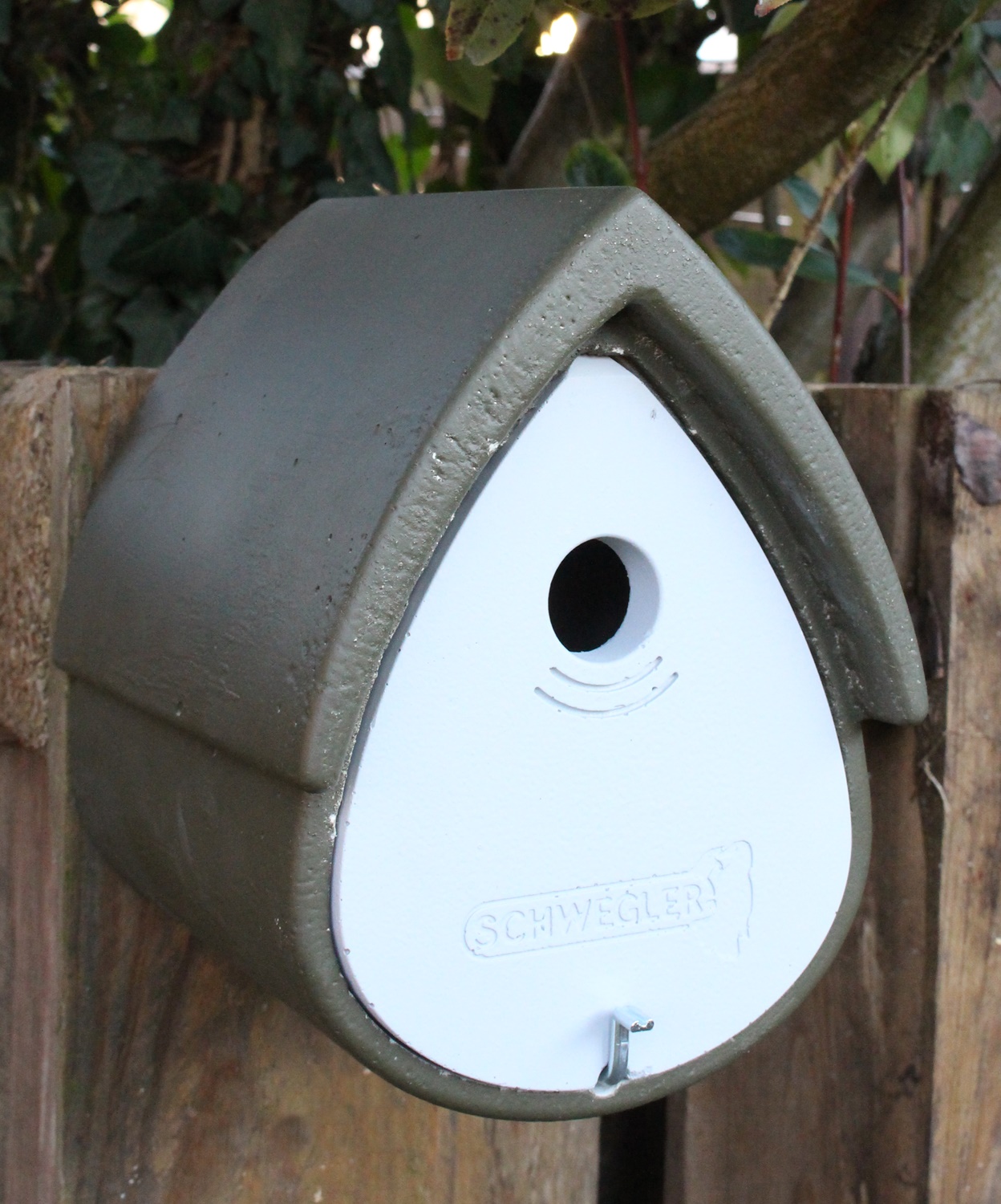 Naturschutzprodukt Nisthöhle Meisenresidenz Typ 1MR Flugloch 32 mm grün-grau