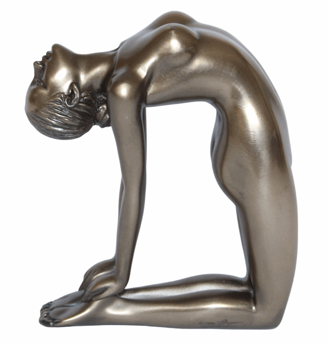 Deko Figur Body Talk Kollektion Yoga Ustrasana Kamel Pose Frau H 13 cm Skulptur Figur
