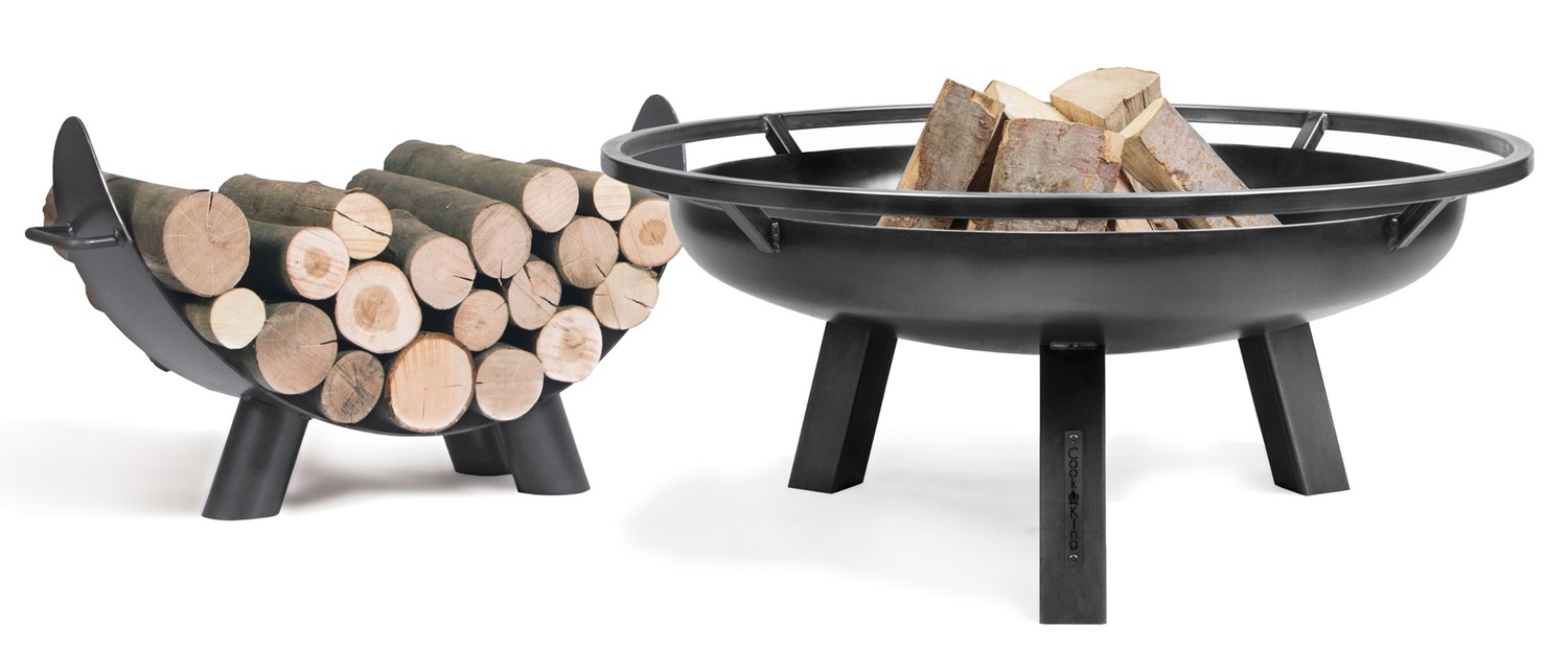 Feuerschale "Porto" Ø 70cm Feuerstelle für den Garten aus Stahl Feuerkorb als Wärmequelle oder Grill
