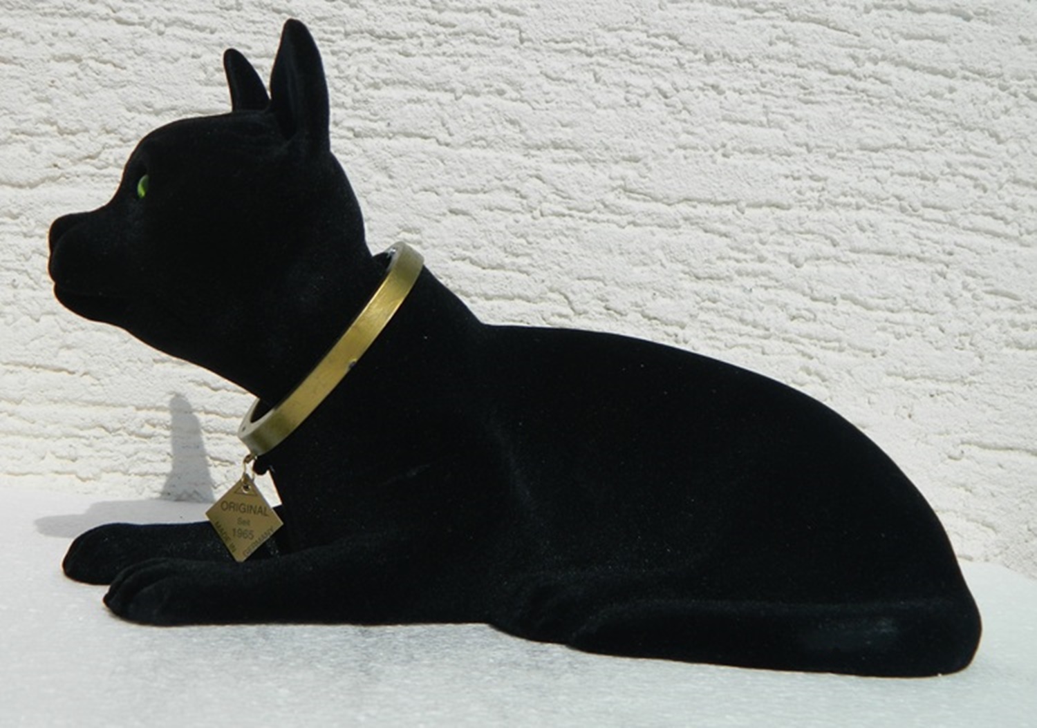 Wackel Figur Katze Wackelfigur Höhe 17 cm groß schwarz Dekofigur mit Wackelkopf