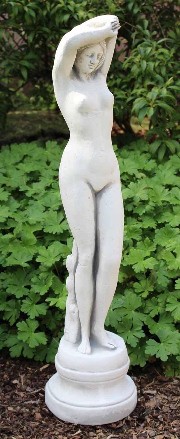 Beton Figur Statue junge Frau Skulptur Frauenakt H 66 cm Frauenakt Dekofigur Gartenskulptur
