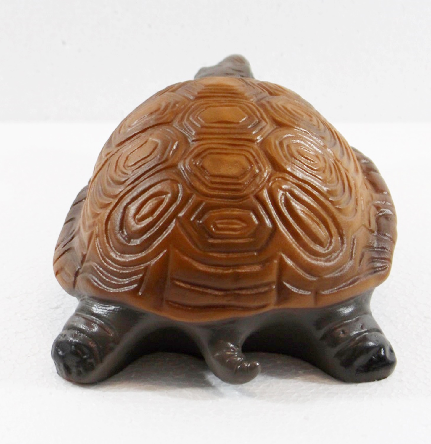 Deko Garten Figur Gartenfigur Tierfigur Teichfigur Schildkröte klein aus Kunststoff Höhe 8 cm