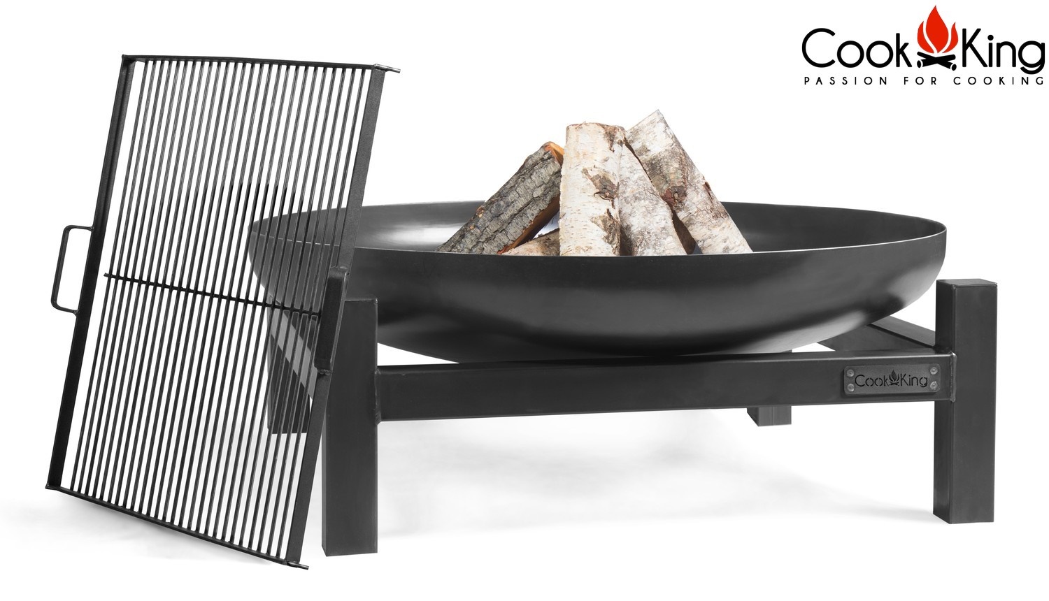 Feuerschale "Panama" Ø 60 cm Feuerstelle für Garten aus Stahl Feuerkorb als Wärmequelle oder Grill