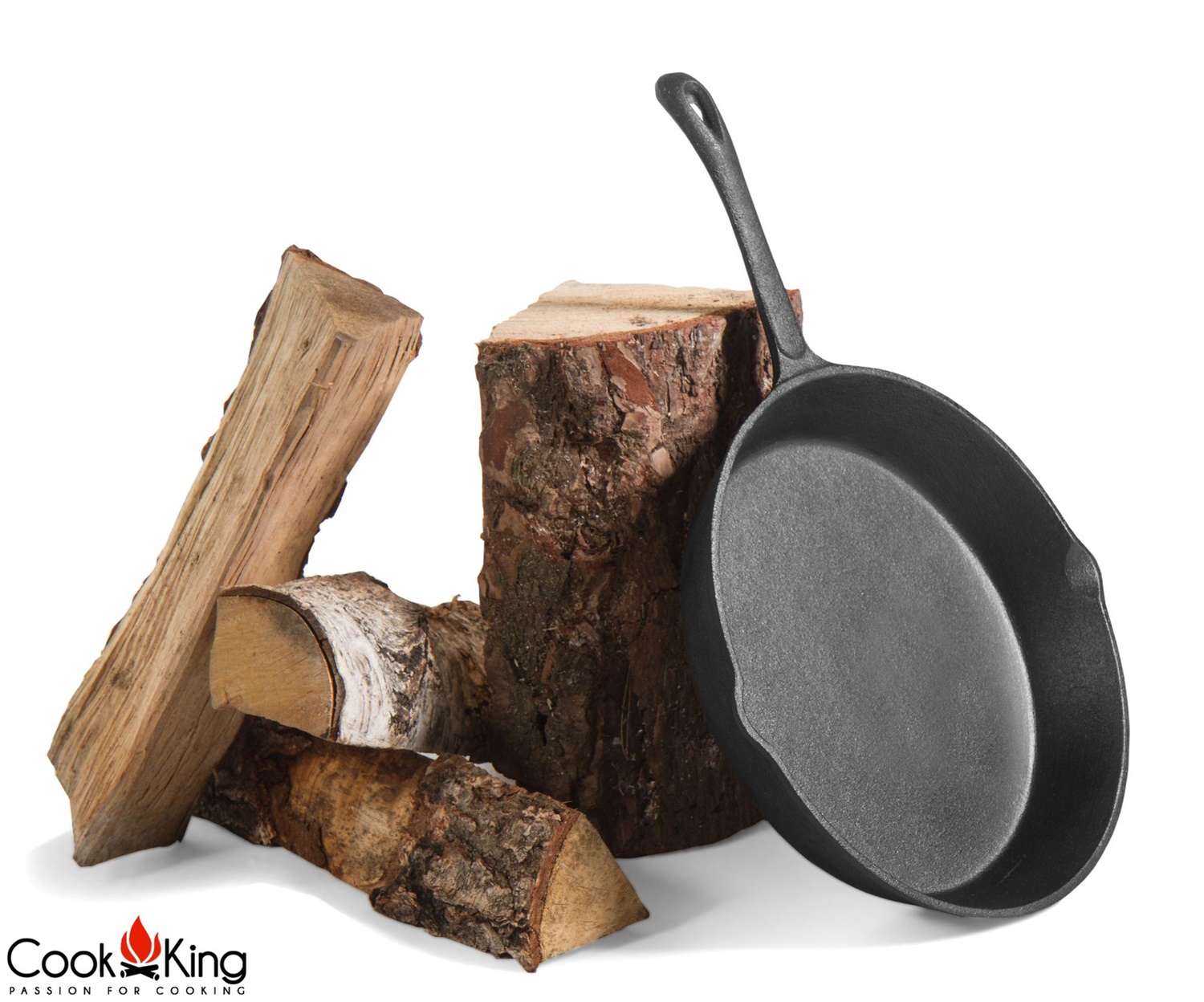 Gusseisenpfanne Ø 26 cm Grillpfanne vielseitige Pfanne aus Gusseisen Eisenpfanne Antihaft-Pfanne