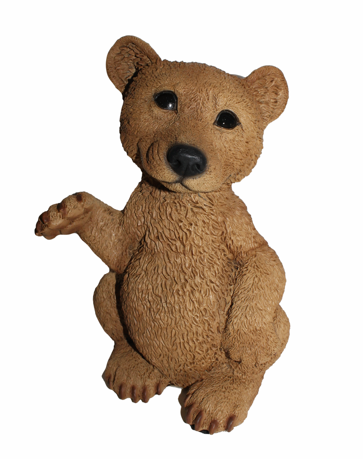 Dekofigur Tierfigur Bärfigur Bär stehend winkend Kollektion Castagna Sammlerfigur aus Resin H 24 cm