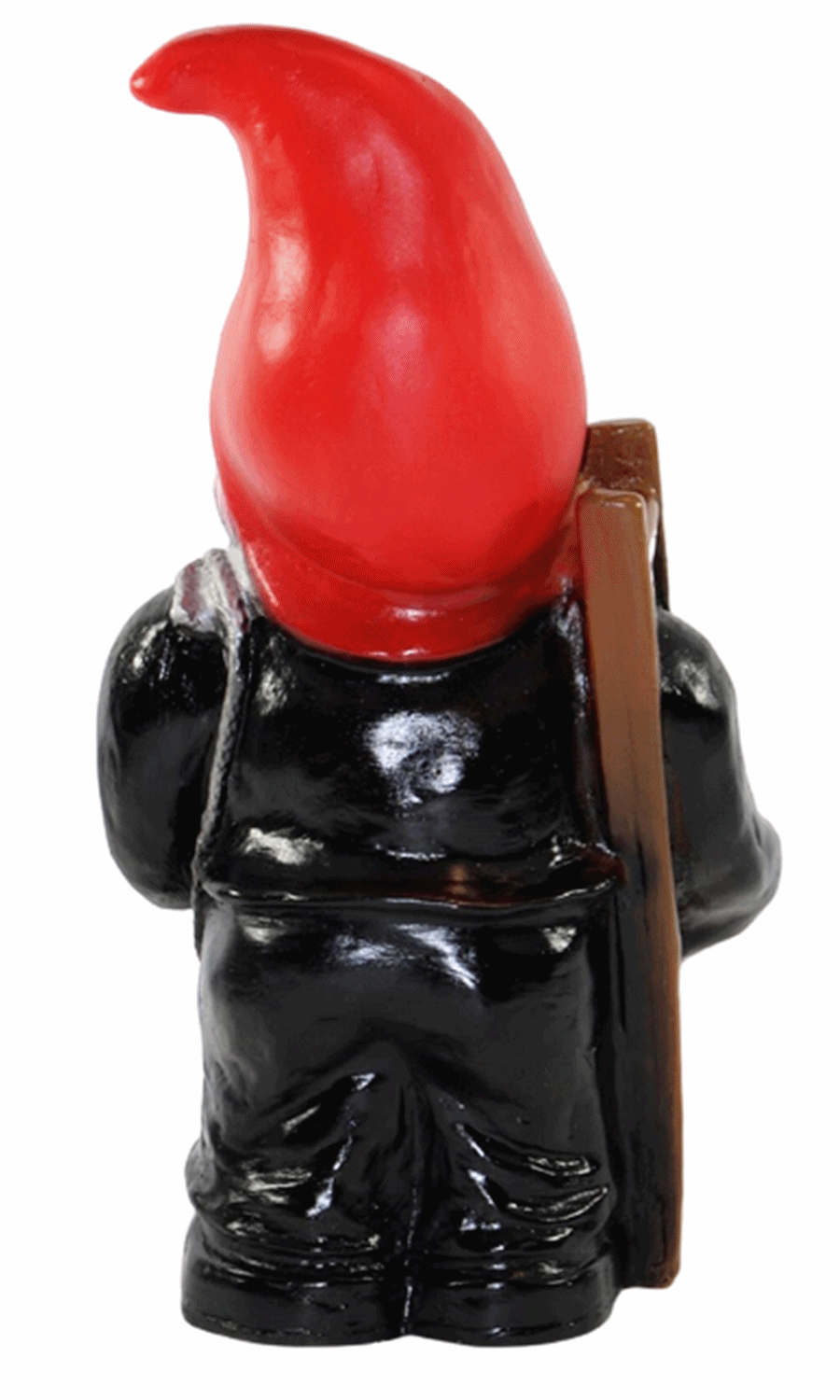 Deko Figur Zwerg H 29 cm Gartenzwerg Schornsteinfeger stehend Gartenfigur aus Kunststoff