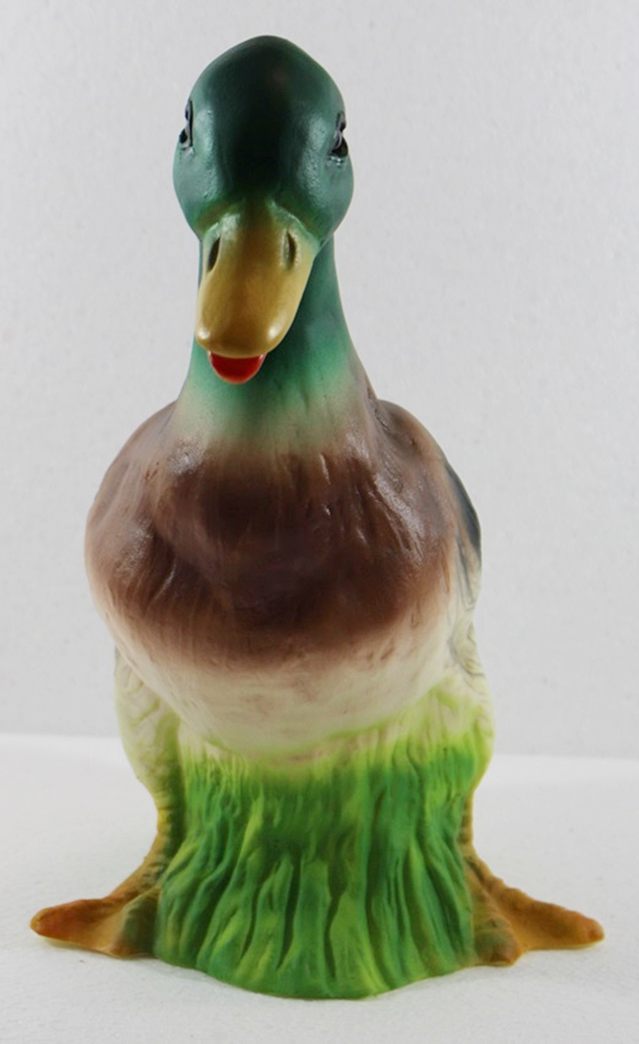 Deko Garten Figur Dekofigur Tierfigur Ente stehend bunt aus Kunststoff Höhe 30 cm