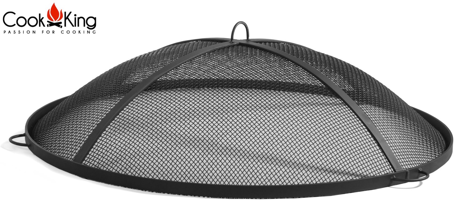 Funkenfang für Feuerschalen Ø 59 cm Feuerstellengitter für Feuerstellen Funkenschutz aus Stahl