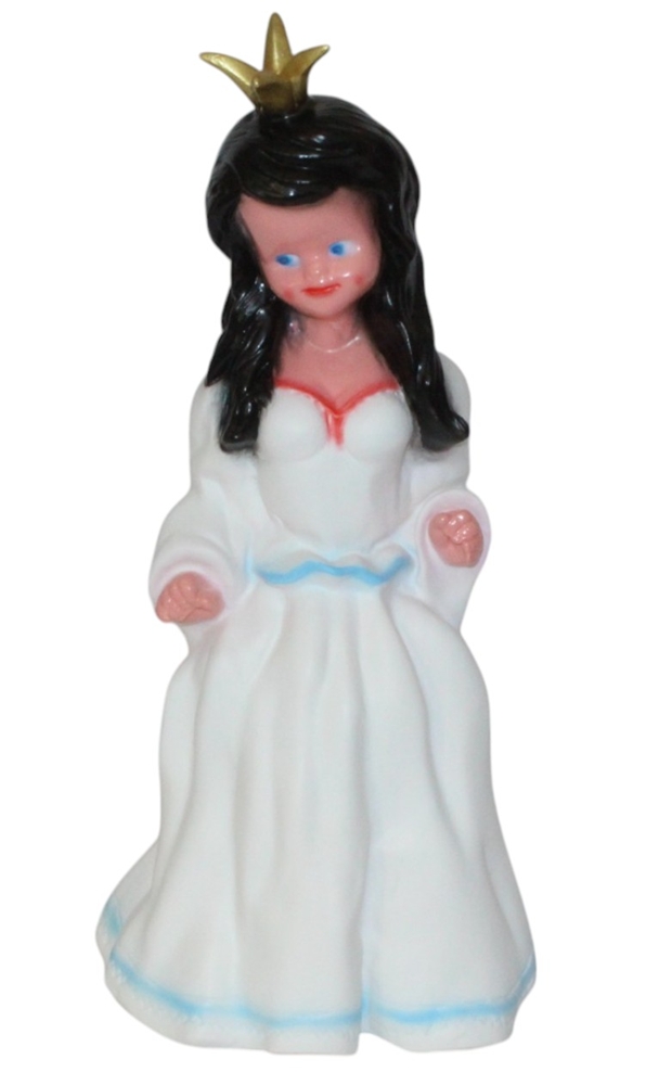 Deko Figur Schneewittchen stehend H 42 cm Märchenfigur Gartenfigur aus Kunststoff