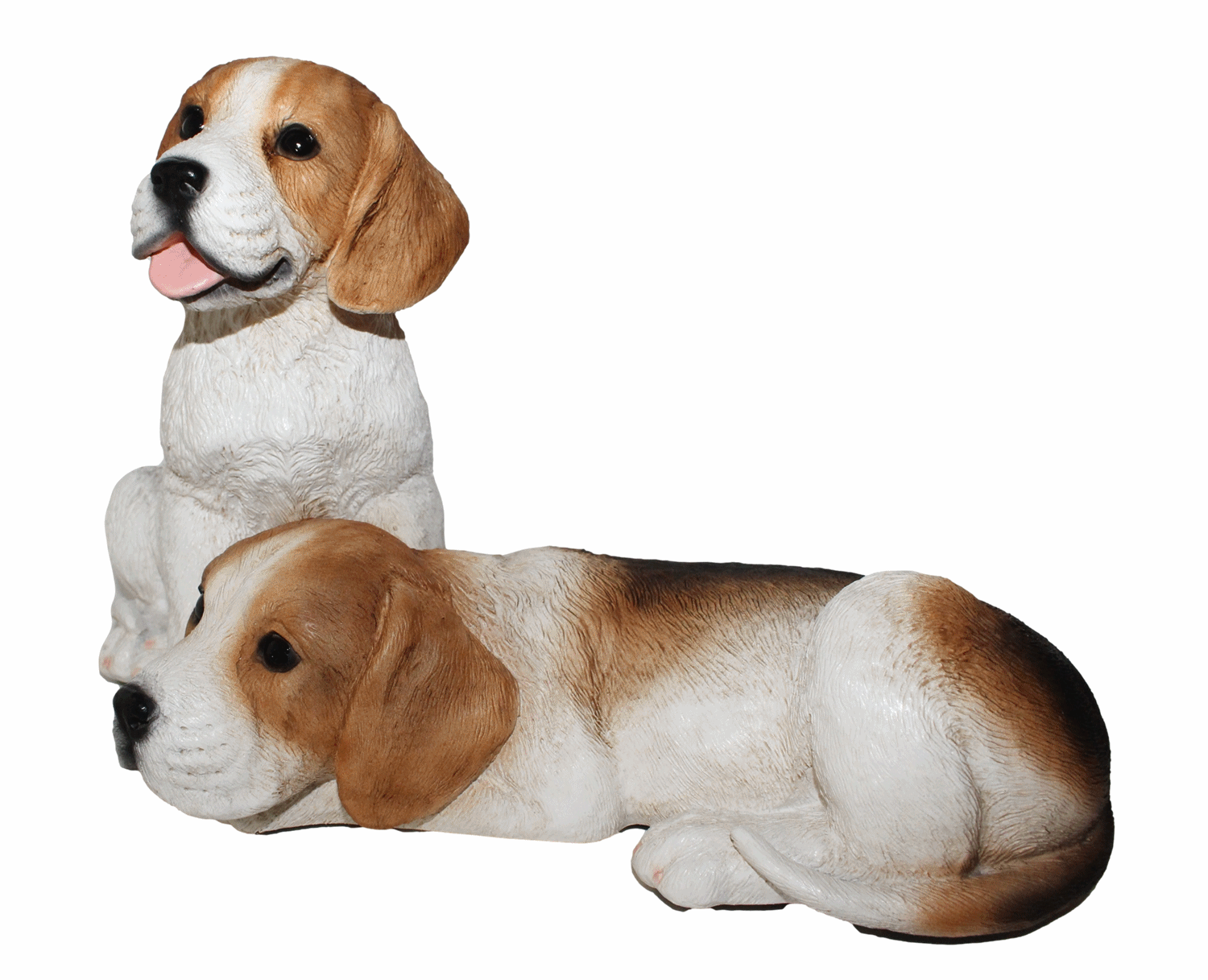 Deko Figur Hund britische Beagle Welpen Hundefigur Hundewelpen Kollektion Castagna aus Resin H 20 cm
