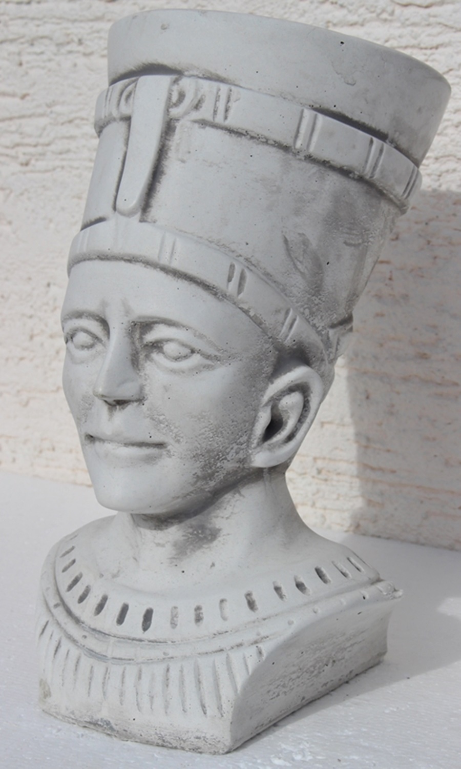 Beton antike Figur Staute ägyptische Pharao Skulptur Büste H 30 cm Dekofigur und Gartenskulptur