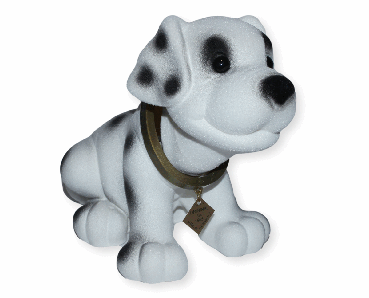 Wackel Figur Hund Dalmatiner Wackelfigur H 18 cm groß Dekofigur mit Wackelkopf