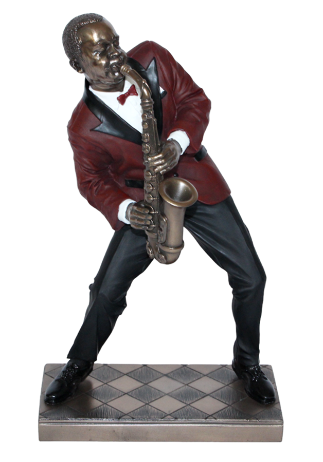 Deko Jazz Figuren 10er Satz Musiker Figuren H 22,5-32 cm Dekofigur Jazz Band
