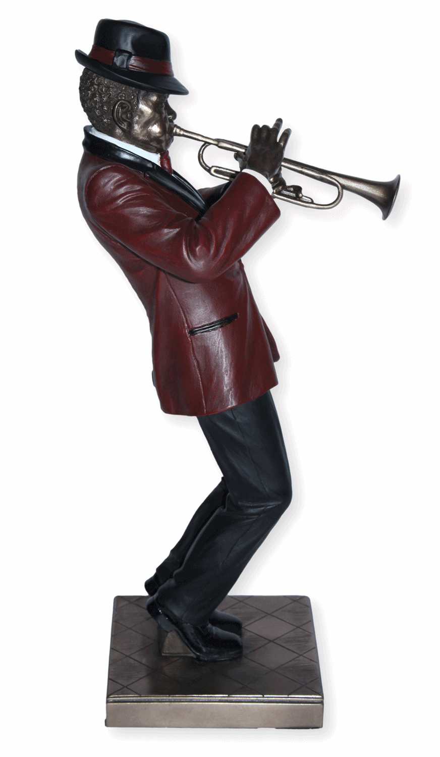 Deko Figur Jazz Musiker Trompeter H 30 cm Jazz Band Dekofigur mit Trompete
