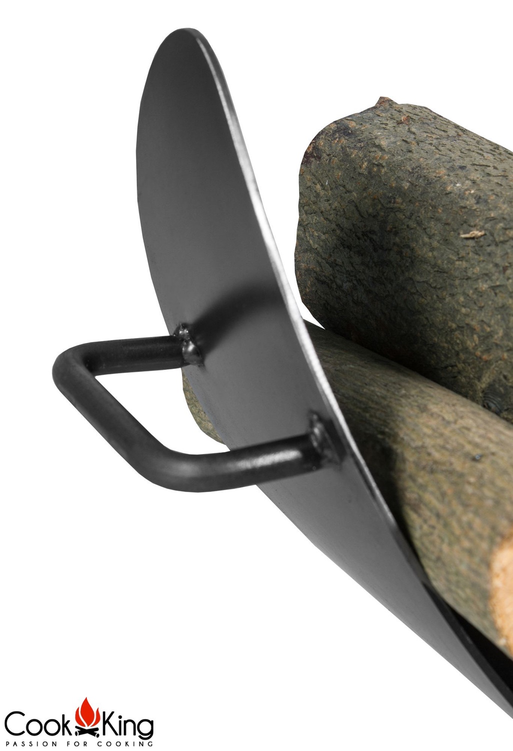 Kaminholzregal "Mila" Breite 80cm Holzregal für Kaminholz Kaminholzablage aus Stahl Holzkorb