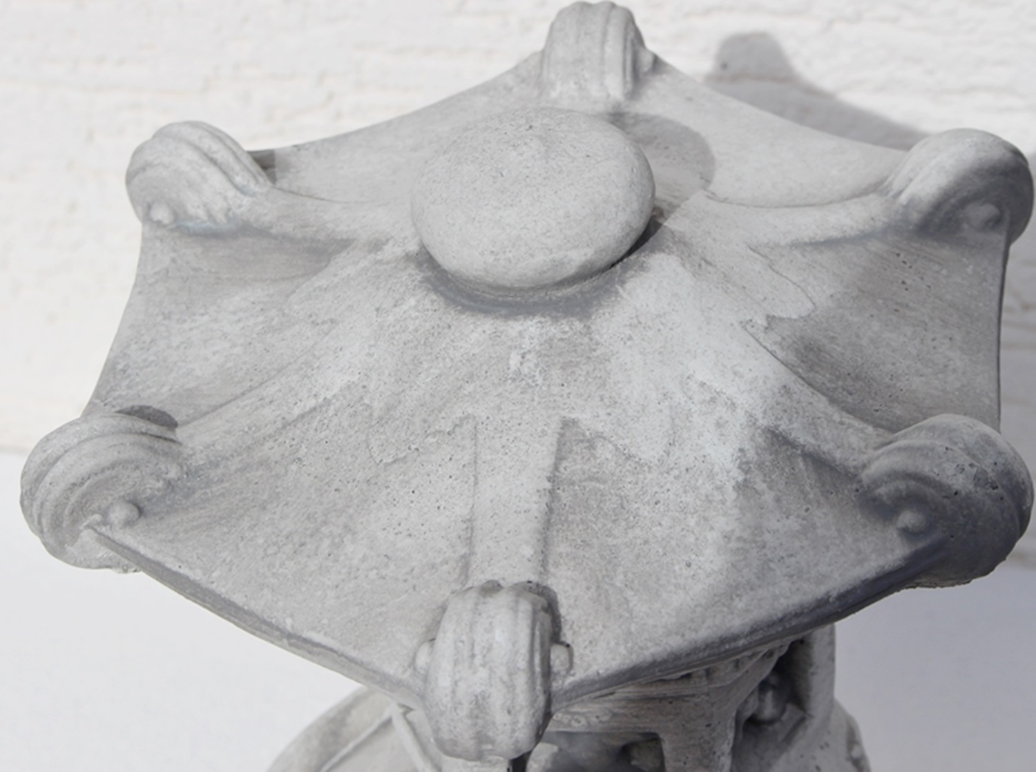 Beton Figur Skulptur japanische Laterne H 31 cm 3-teilig asiatische Steinlaterne Pagode