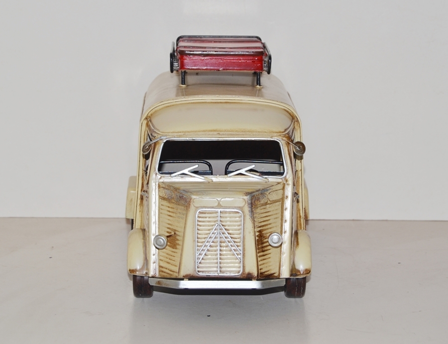 Blechauto Nostalgie Modellauto Citroën Typ H Oldtimer L 34 cm Modellfahrzeug Retro Design aus Blech