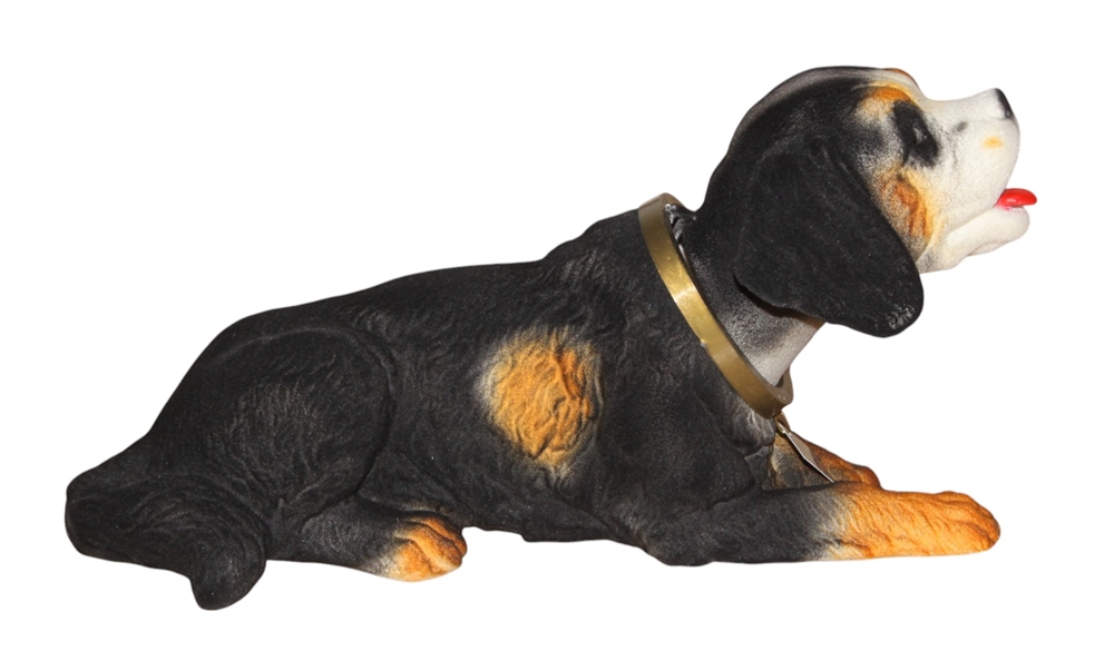 Wackel Figur Hund Berner Sennenhund Wackelfigur H 14 cm groß Dekofigur mit Wackelkopf