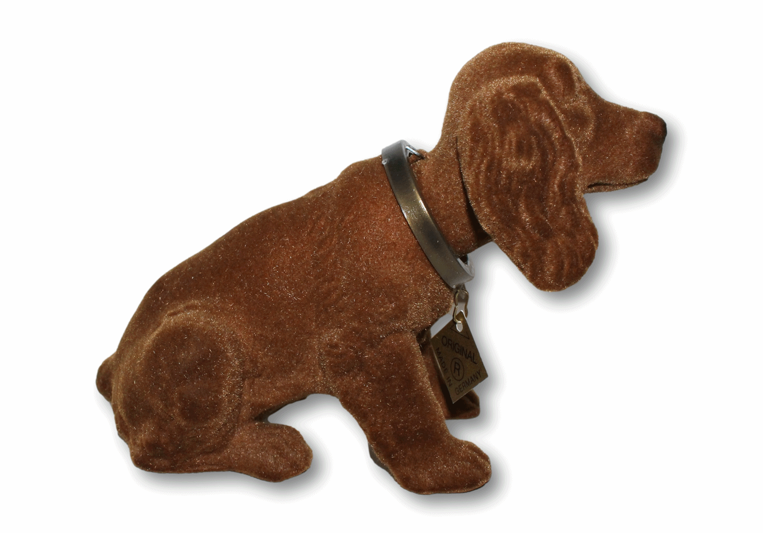 Wackel Figur Hund Cocker Spaniel Wackelfigur H 12,5 cm klein Dekofigur mit Wackelkopf