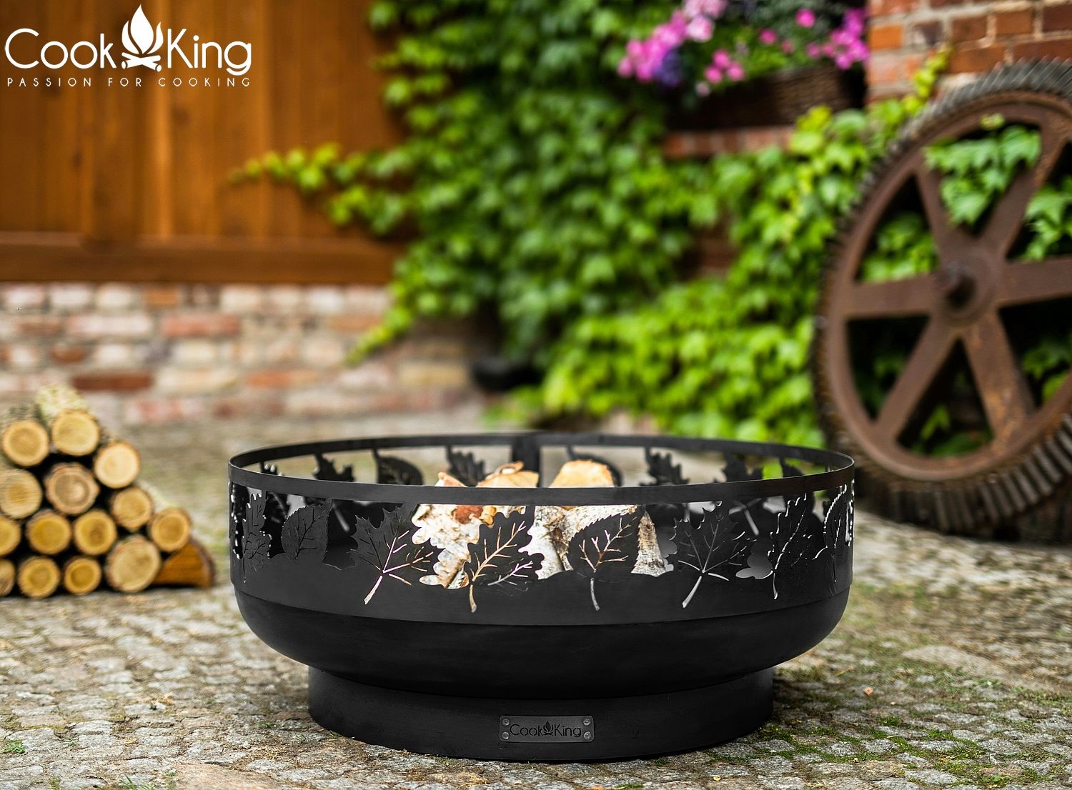 Feuerschale "Toronto" Ø 80 cm Feuerstelle für Garten aus Stahl Feuerkorb als Wärmequelle oder Grill