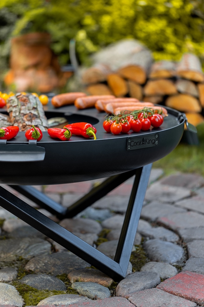 Feuerschale "Santiago" Ø 100cm Feuerstelle für Garten aus Stahl Feuerkorb als Wärmequelle oder Grill
