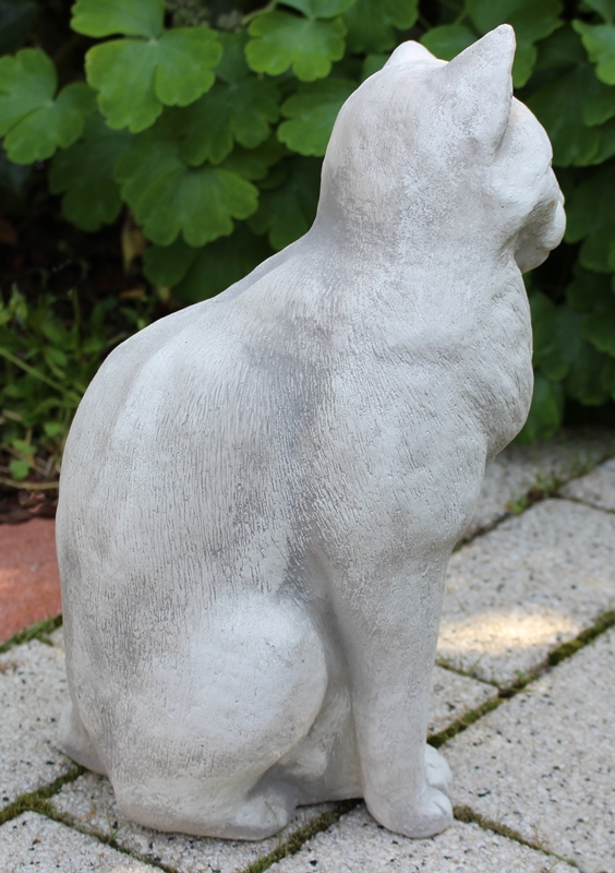 Beton Figur Katze H 30 cm Betondeko Gartendeko Dekofigur und Gartenfigur