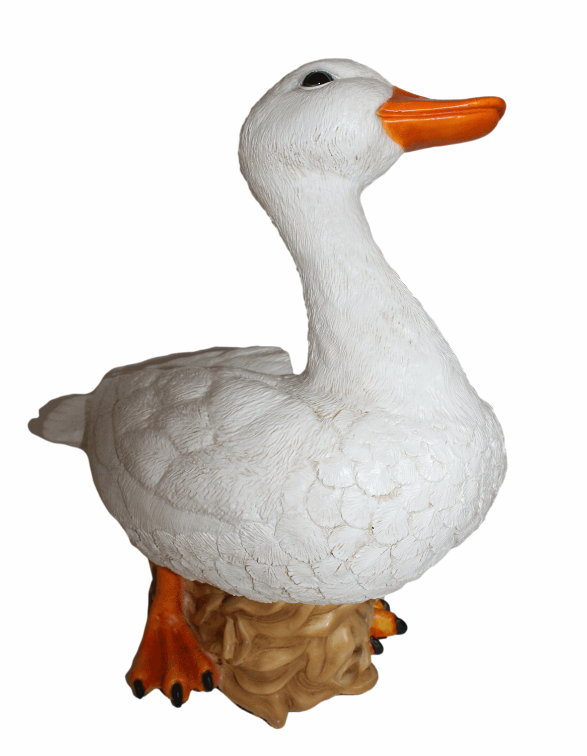 Deko Figur Gans Tierfiguren weiße Gänsefiguren Vogel Kollektion Castagna aus Resin H 19-37 cm