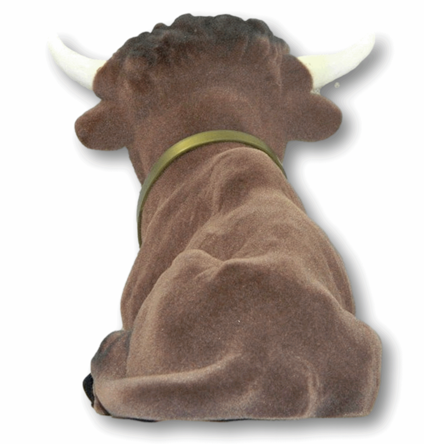 Wackel Figur Stier groß Wackelfigur H 17 cm liegend Dekofigur mit Wackelkopf