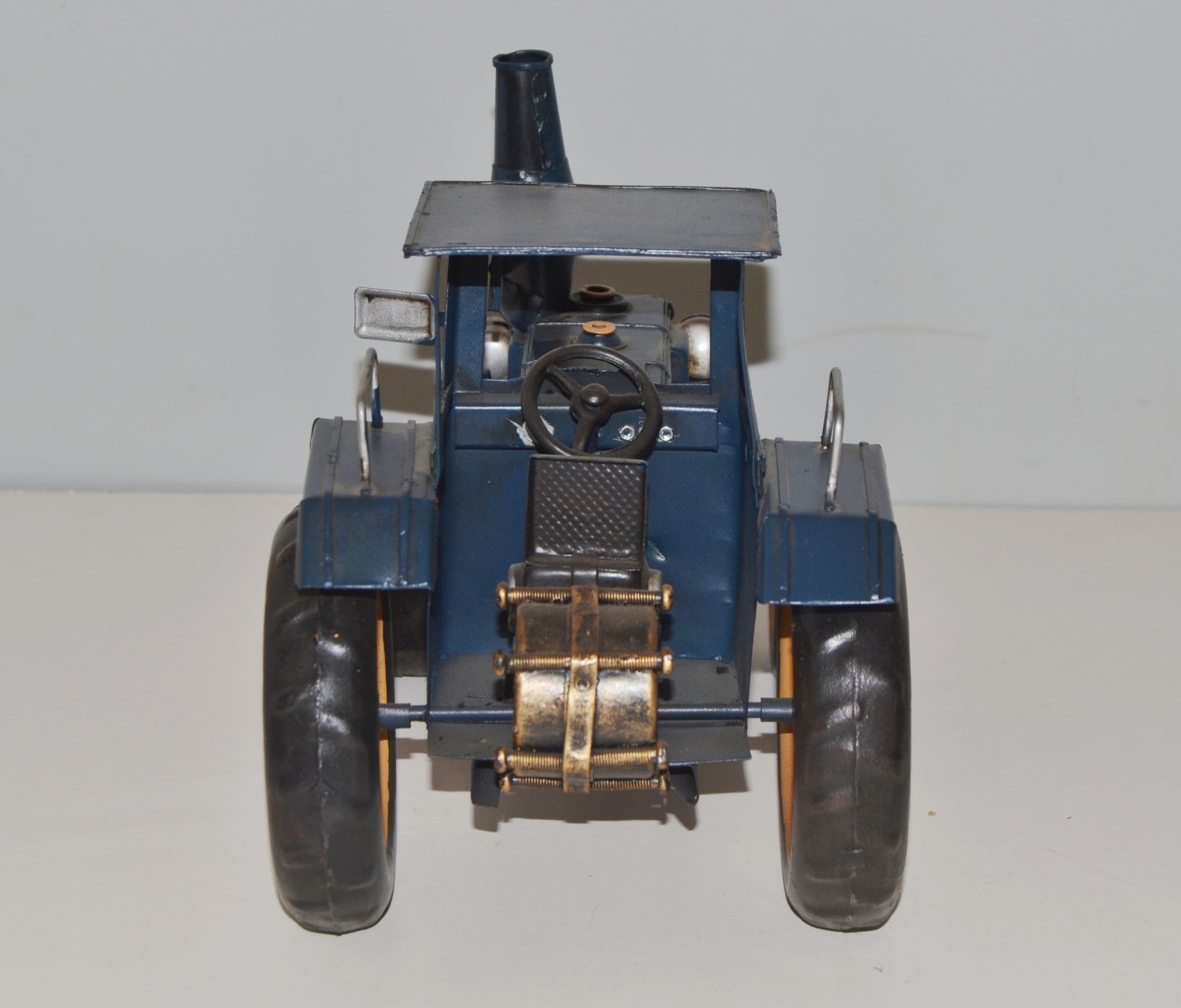 Blechtraktor Nostalgie Modellauto Oldtimer Marke Lanz Bulldog Traktor Modell aus Blech L 25 cm