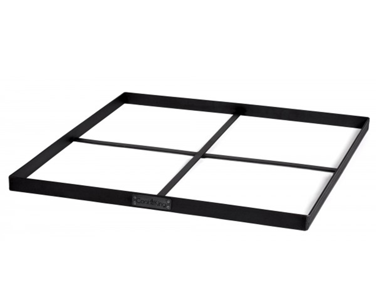 Quadratische Feuerschalenbasis für Dekosteine 100x100 cm Bodenschutz für Feuerschale oder Feuerkorb