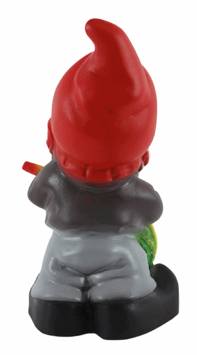 Gartenzwerg Deko Garten Figur Zwerg Gärtner mit Wasserschlauch stehend aus Kunststoff Höhe 20 cm