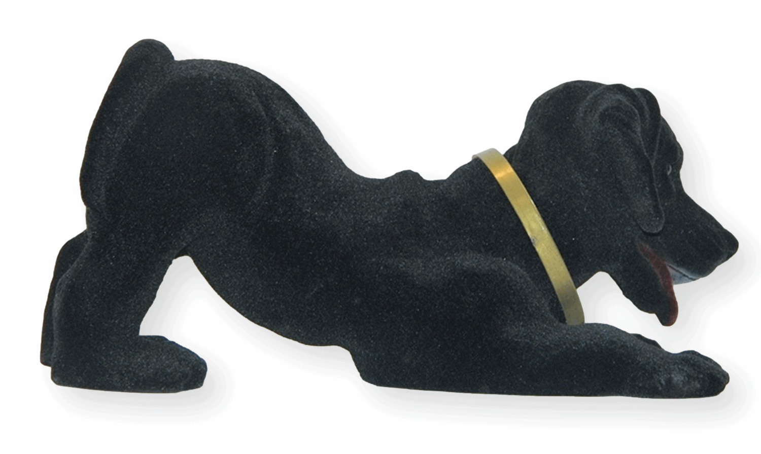 Wackel Figur Hund Labrador schwarz Wackelfigur H 13 cm groß Dekofigur mit Wackelkopf