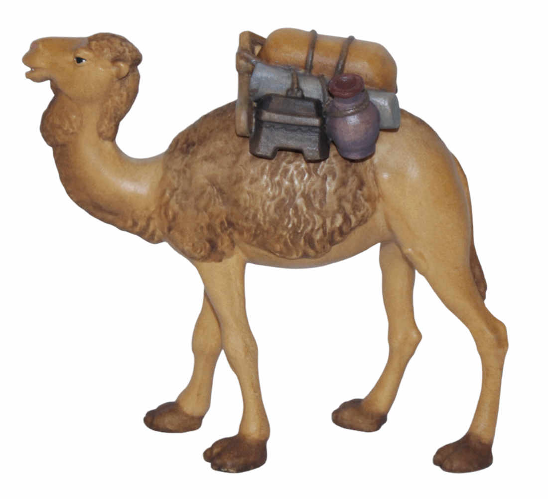Krippenfigur Matteo, Raffaello, Leonardo Kollektion Kamel Holzfigur Holzstatue Statue aus Ahornholz