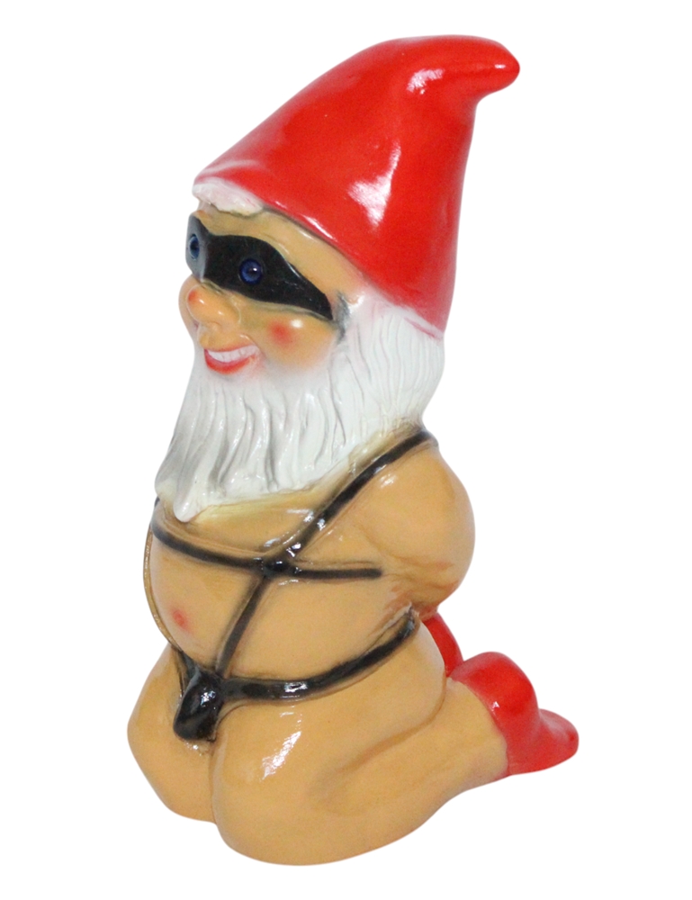 Gartenzwerg Unterwürfig gegenüber Domina Zwerg Höhe 25 cm gewagte Zwergenfigur