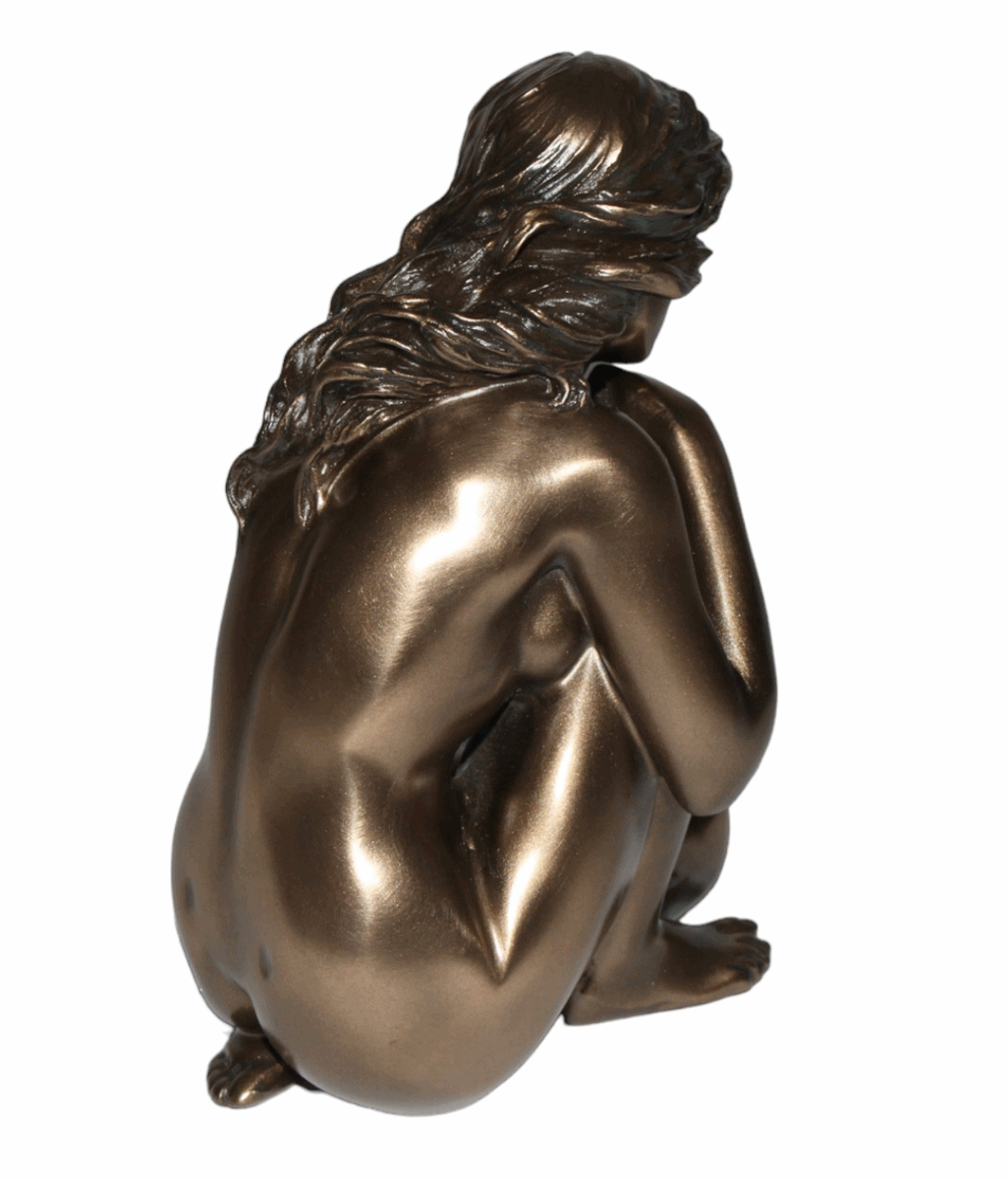 Deko Figur Body Talk Kollektion Frauenakt Frau sitzend H 13 cm Skulptur Figur
