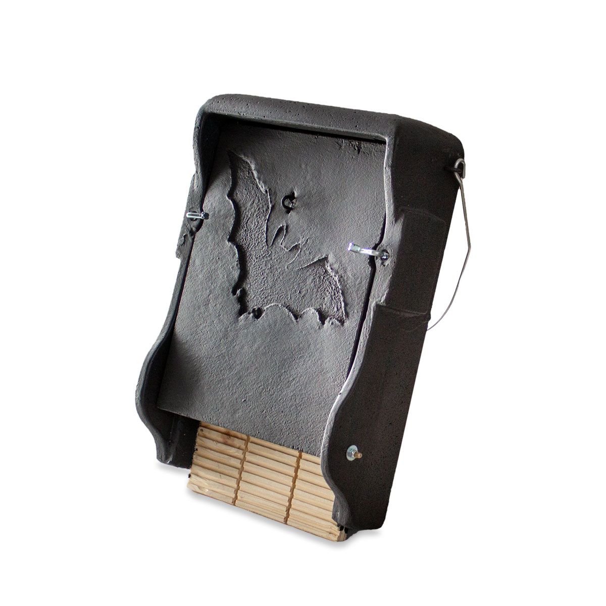 Naturschutzprodukt Fledermausflachkasten 1FF H 43 cm mit eingearbeiteter Holzrückwand Holzbeton