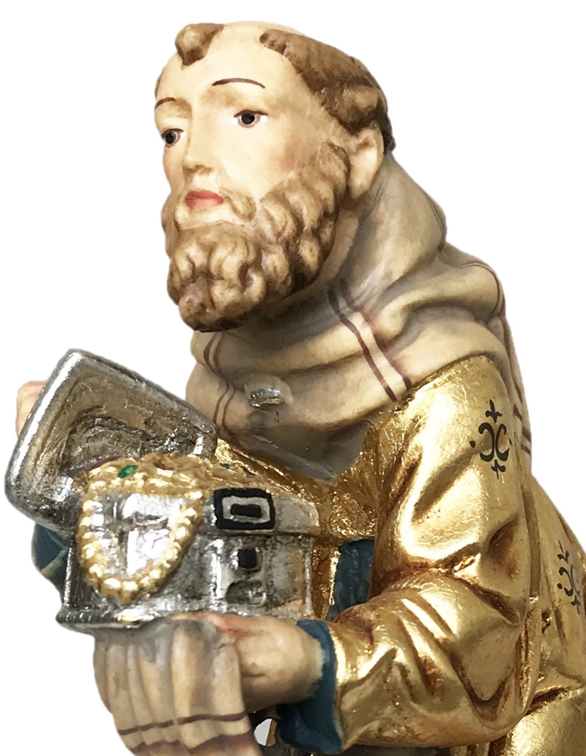 Krippenfigur Matteo Kollektion Heilige Drei Könige Balthasar Holzfigur Holzstatue Statue Ahornholz